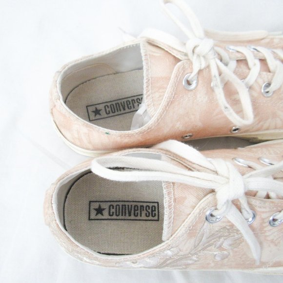 Converse Shoes Converse Embroidered Floral Sneakers Low Top Chuck